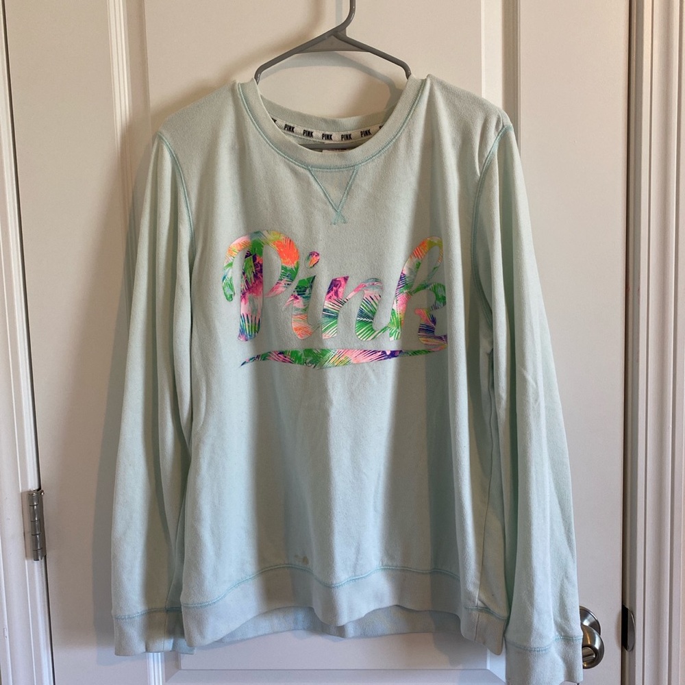 pink crewneck